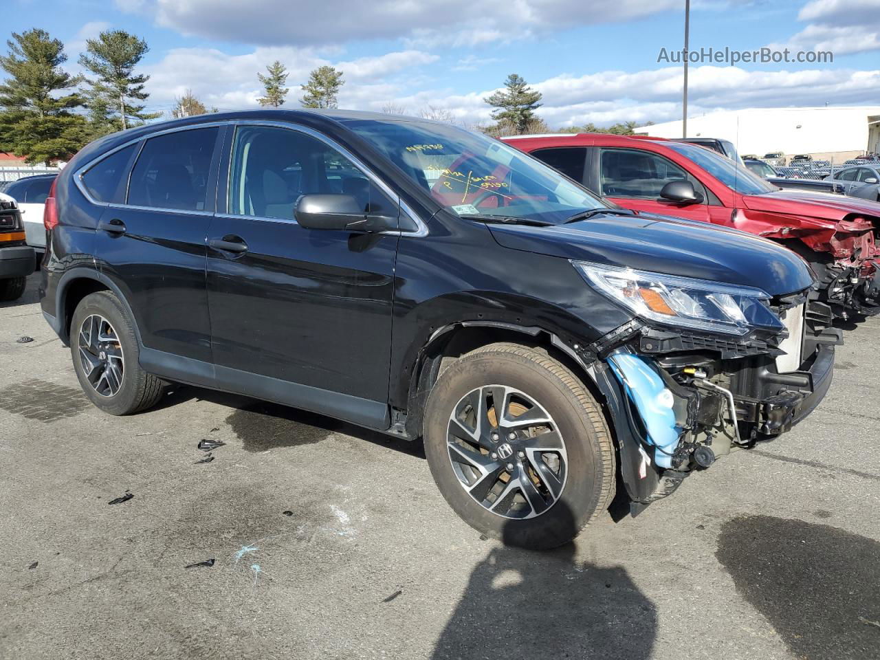 2016 Honda Cr-v Se Black vin: 5J6RM4H43GL029490