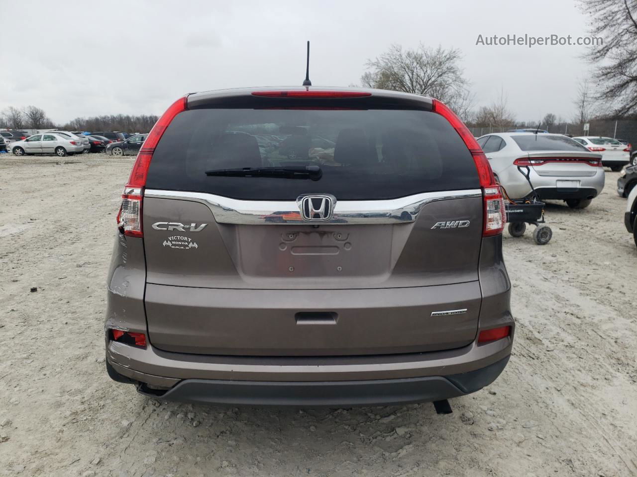 2016 Honda Cr-v Se Gray vin: 5J6RM4H43GL034303