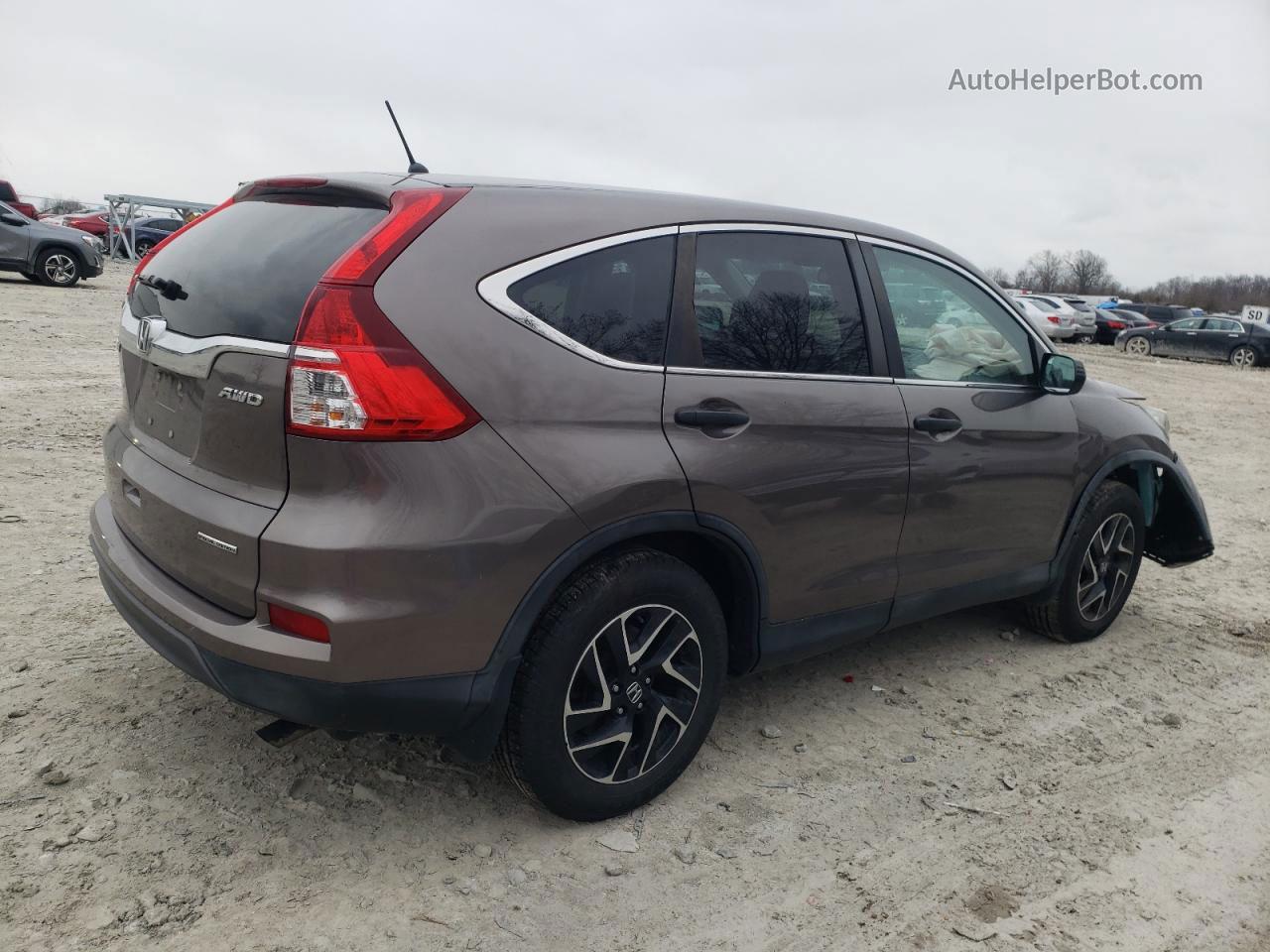 2016 Honda Cr-v Se Gray vin: 5J6RM4H43GL034303