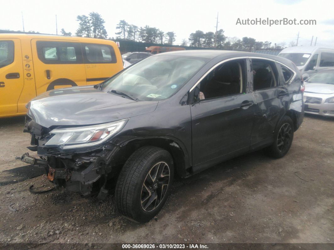 2016 Honda Cr-v Se Gray vin: 5J6RM4H43GL132568