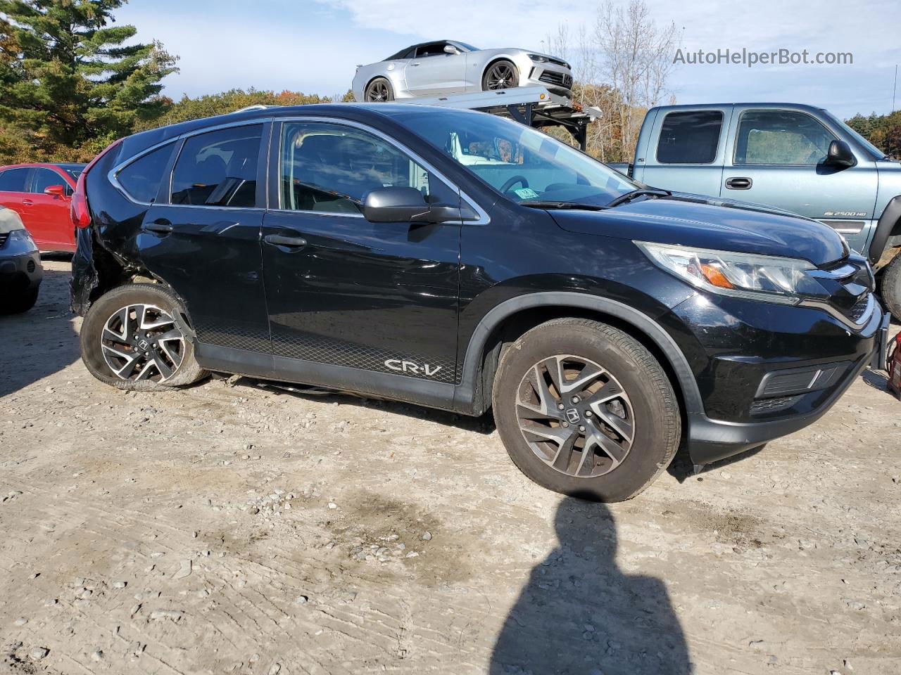 2016 Honda Cr-v Se Black vin: 5J6RM4H44GL029451