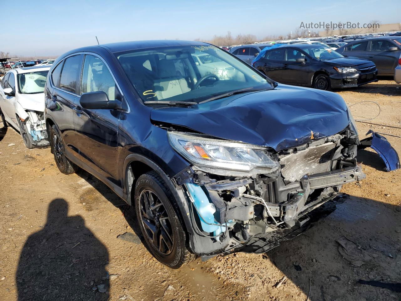 2016 Honda Cr-v Se Blue vin: 5J6RM4H44GL085499