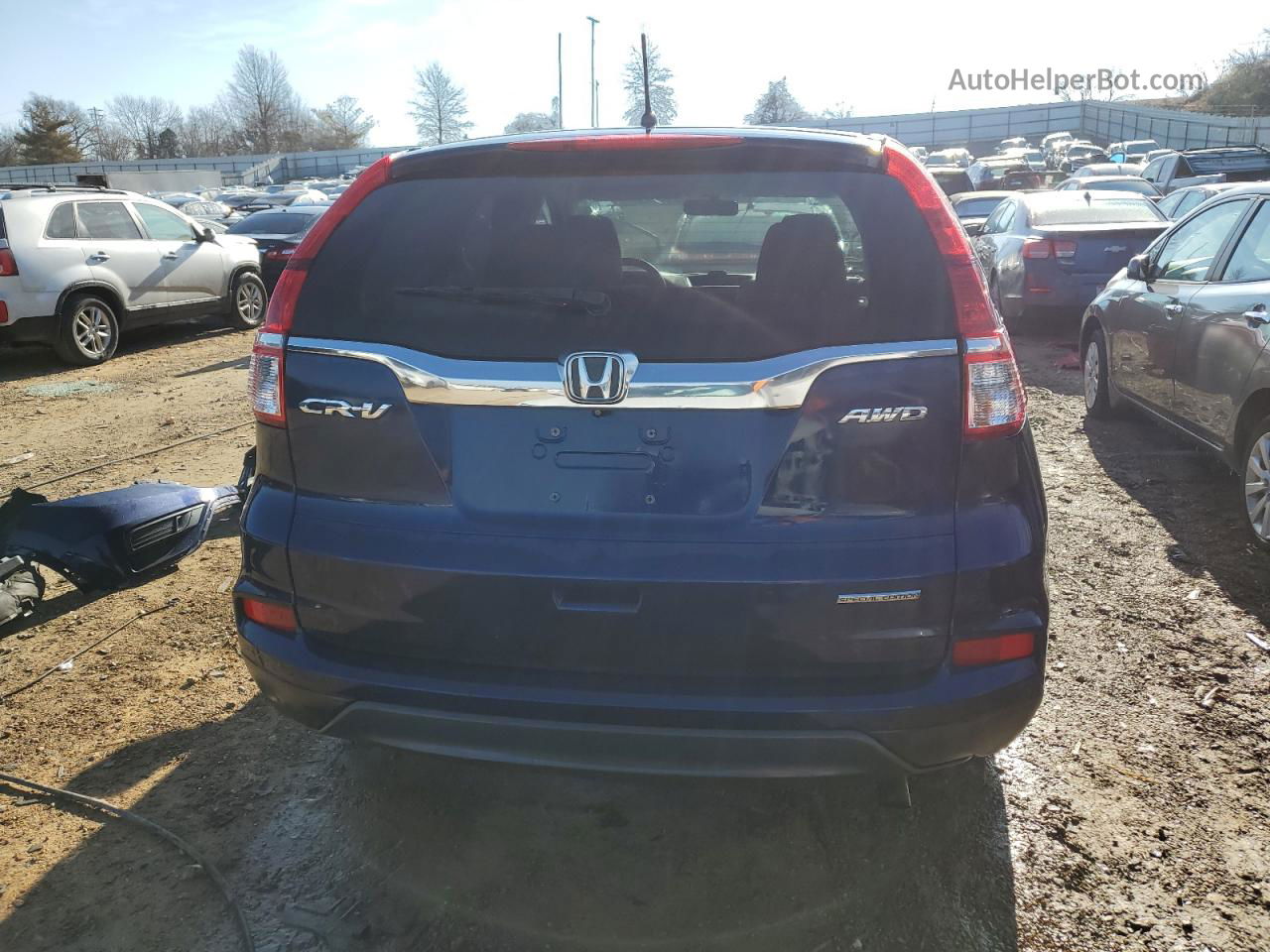 2016 Honda Cr-v Se Синий vin: 5J6RM4H44GL085499