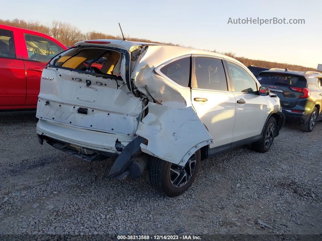 2016 Honda Cr-v Se White vin: 5J6RM4H45GL091246