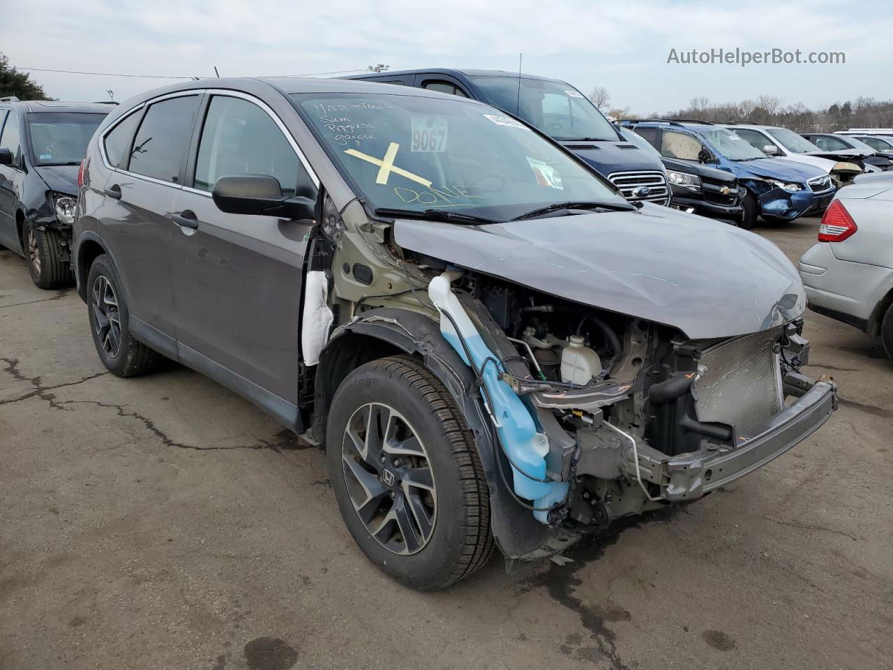 2016 Honda Cr-v Se Brown vin: 5J6RM4H45GL100186