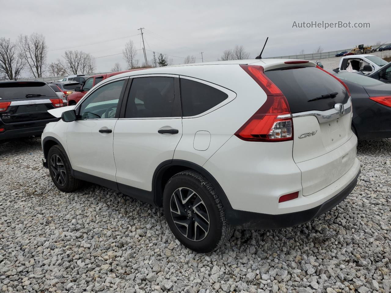 2016 Honda Cr-v Se White vin: 5J6RM4H46GL062256