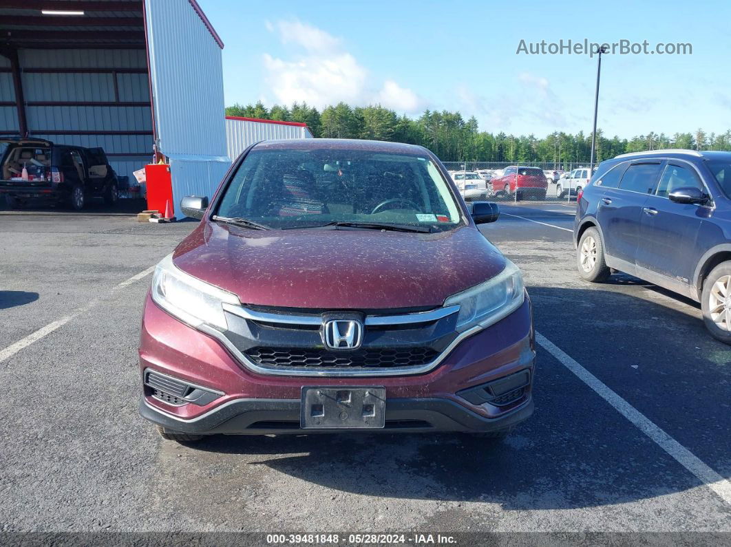 2016 Honda Cr-v Se Maroon vin: 5J6RM4H47GL032196