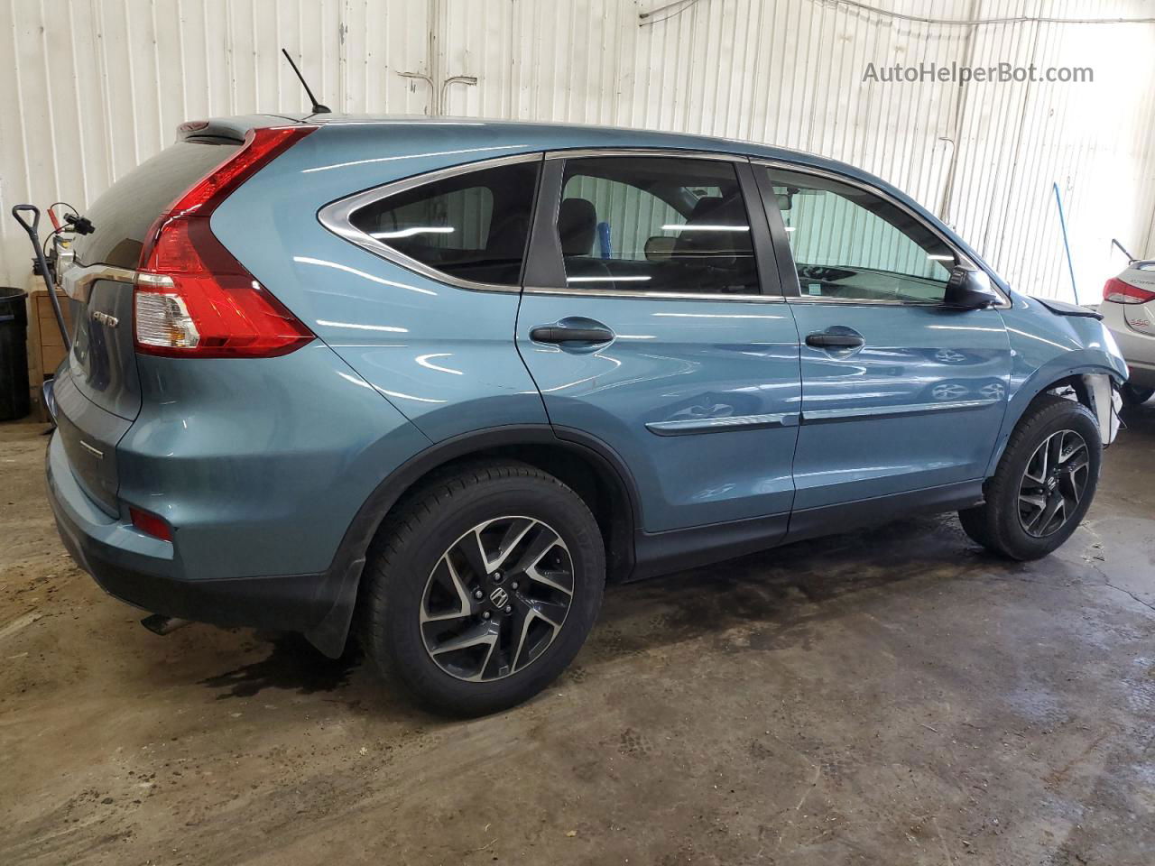 2016 Honda Cr-v Se Blue vin: 5J6RM4H48GL082430