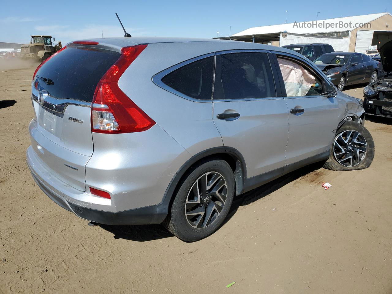 2016 Honda Cr-v Se Silver vin: 5J6RM4H48GL130332