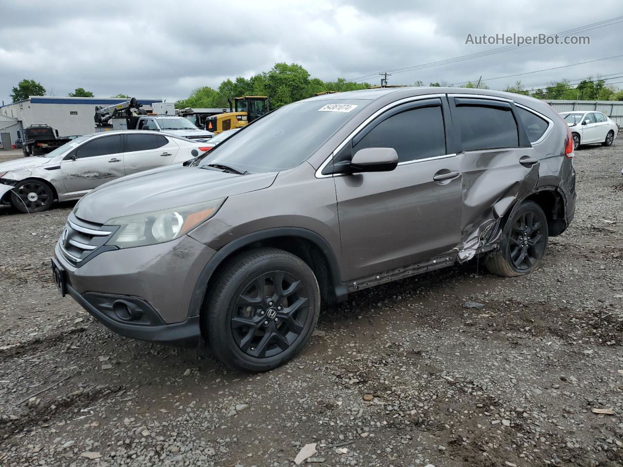 2012 Honda Cr-v Ex Gray vin: 5J6RM4H50CL004033