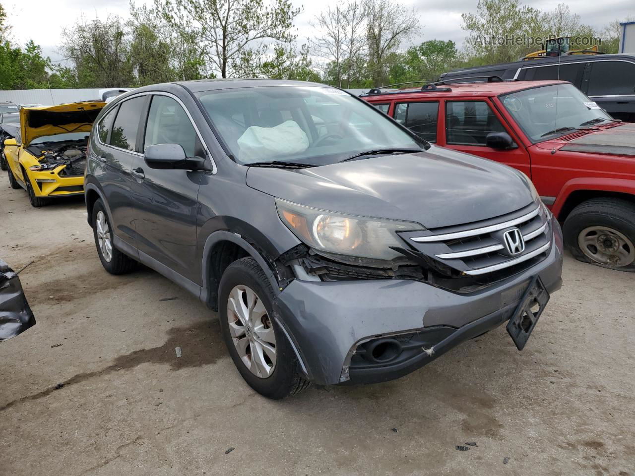 2012 Honda Cr-v Ex Gray vin: 5J6RM4H50CL043267