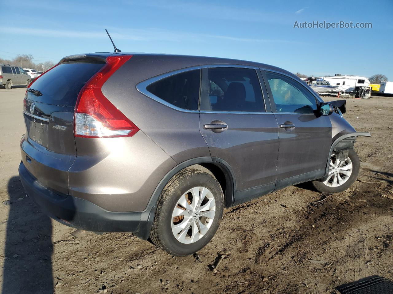 2012 Honda Cr-v Ex Gray vin: 5J6RM4H50CL067794