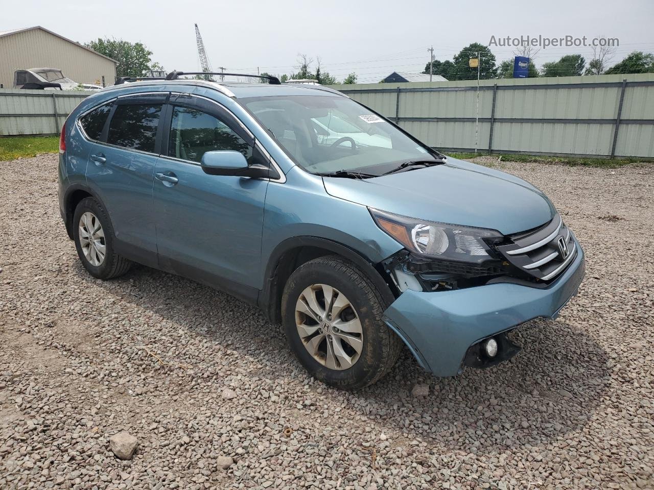 2013 Honda Cr-v Ex Turquoise vin: 5J6RM4H50DL004079