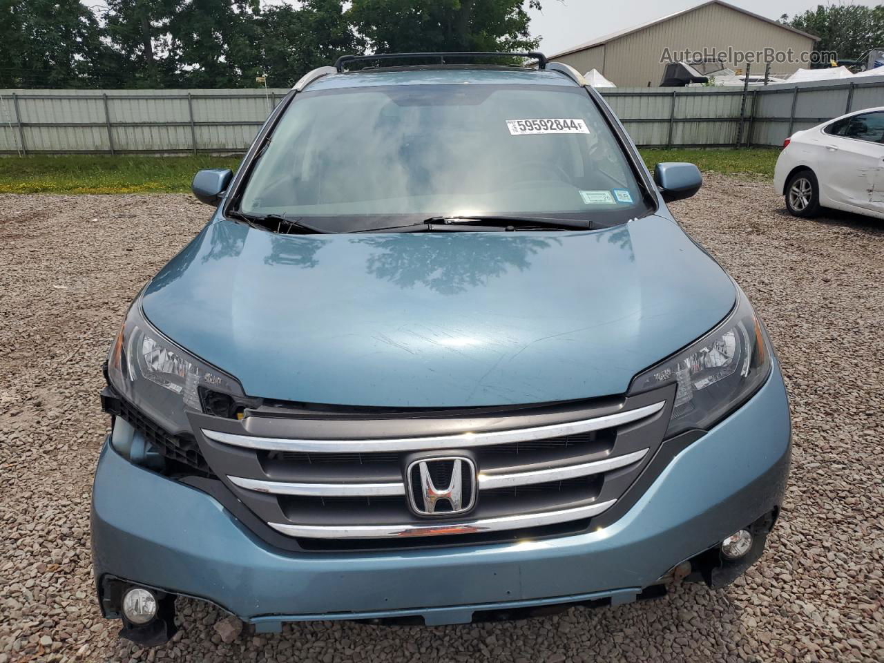 2013 Honda Cr-v Ex Turquoise vin: 5J6RM4H50DL004079