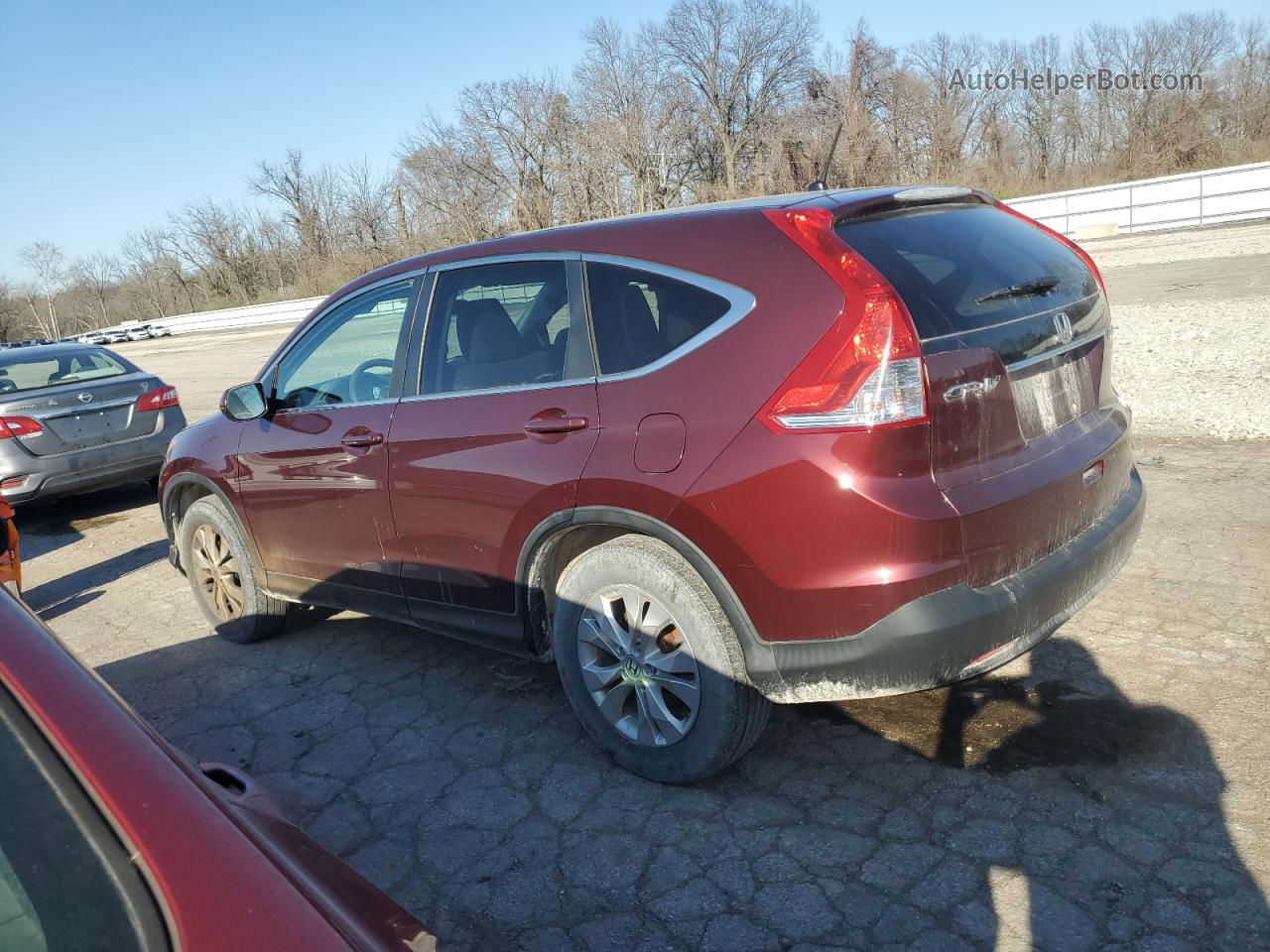 2013 Honda Cr-v Ex Maroon vin: 5J6RM4H50DL014790