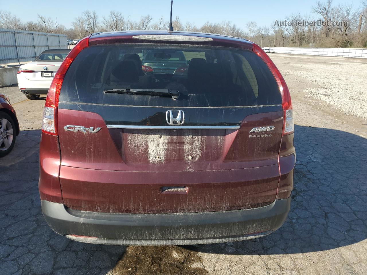 2013 Honda Cr-v Ex Maroon vin: 5J6RM4H50DL014790