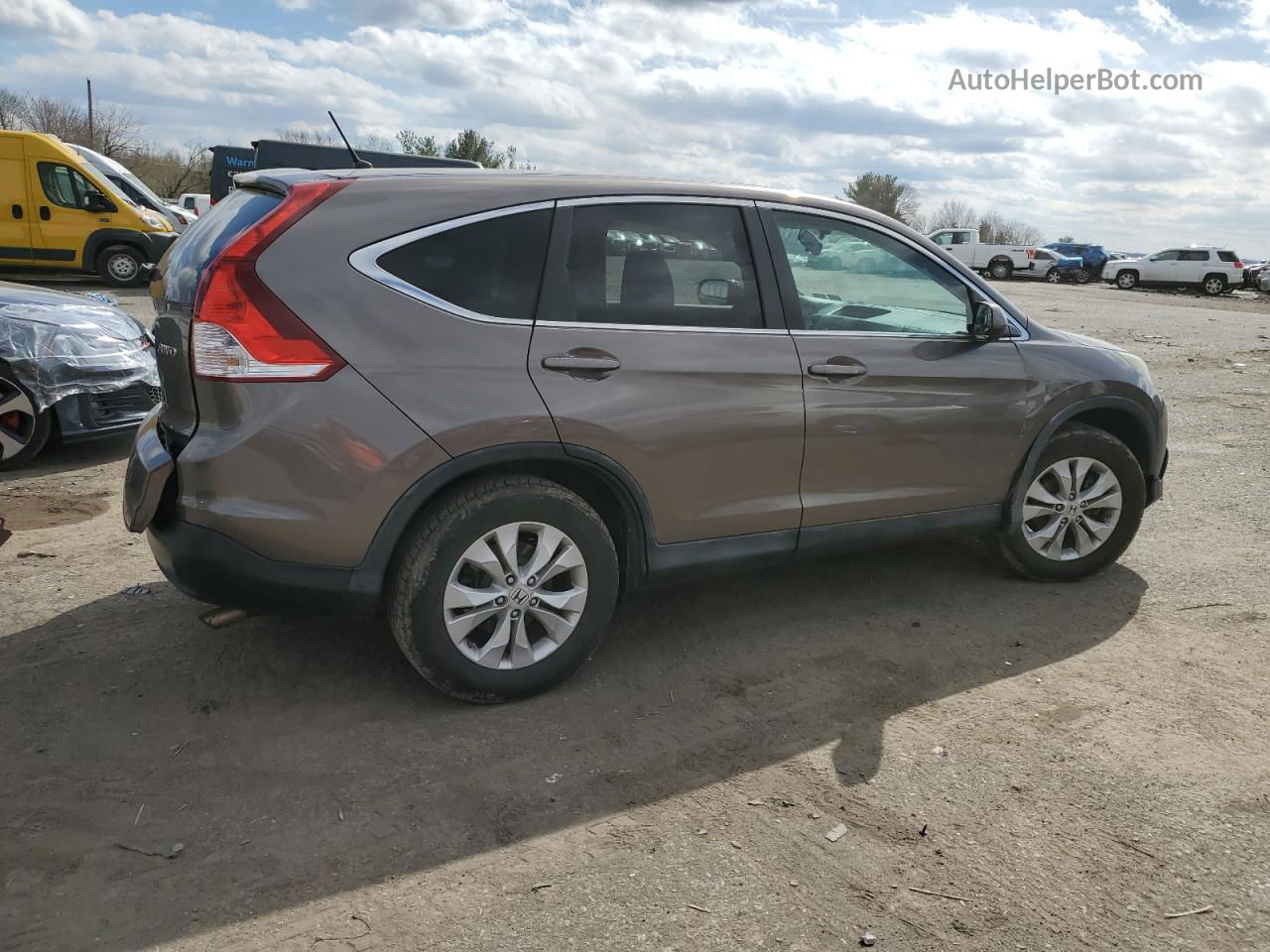 2013 Honda Cr-v Ex Gray vin: 5J6RM4H50DL051113