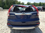 2015 Honda Cr-v Ex Blue vin: 5J6RM4H50FL078721