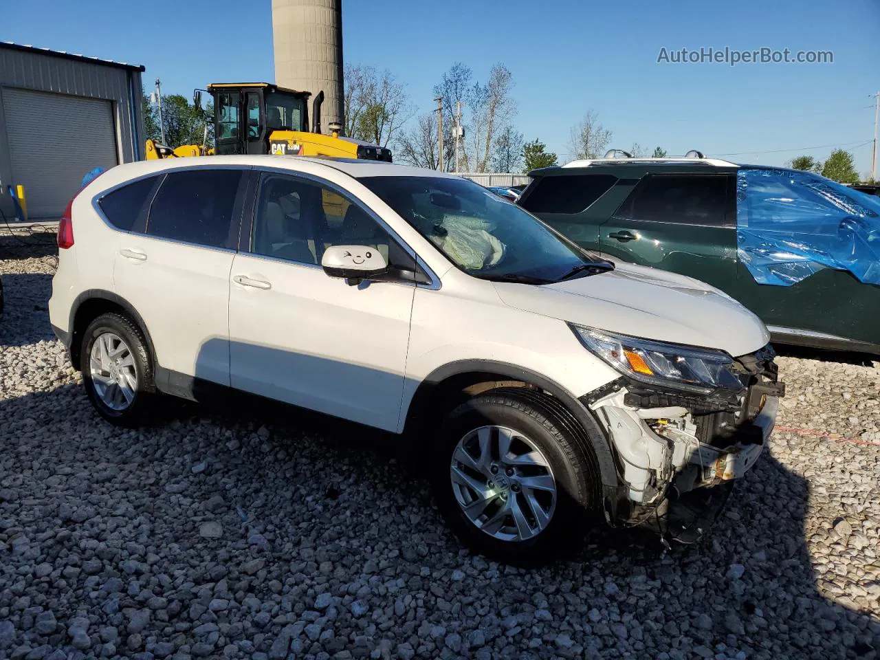 2016 Honda Cr-v Ex White vin: 5J6RM4H50GL003406