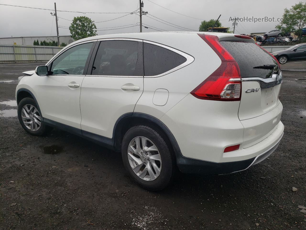 2016 Honda Cr-v Ex White vin: 5J6RM4H50GL019704