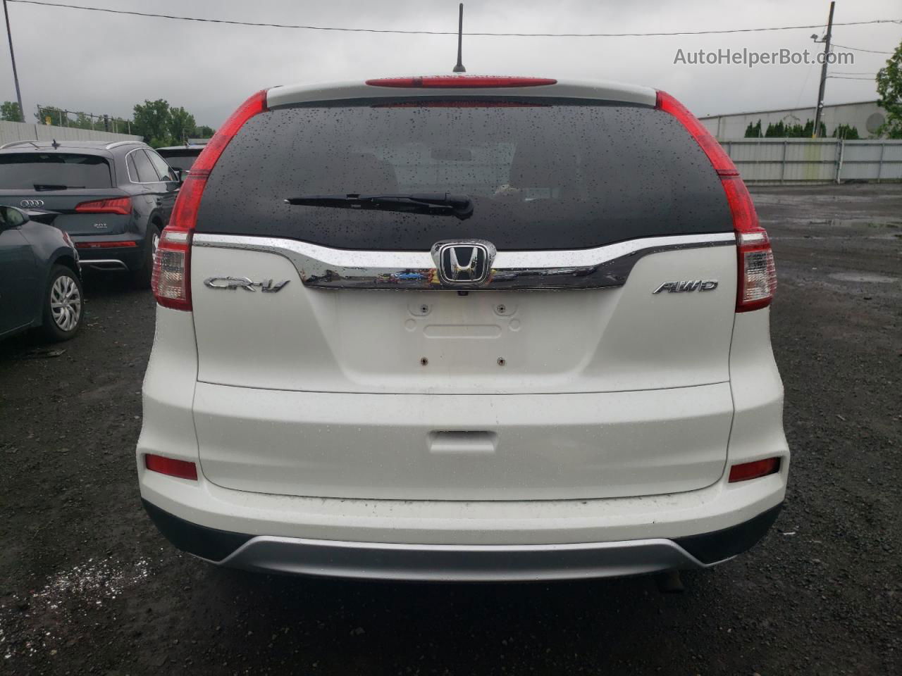 2016 Honda Cr-v Ex White vin: 5J6RM4H50GL019704