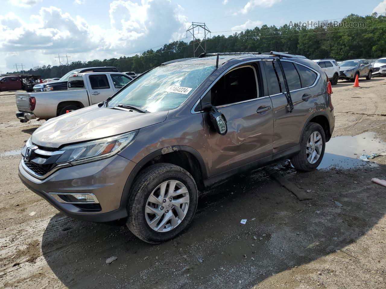 2016 Honda Cr-v Ex Silver vin: 5J6RM4H50GL057045