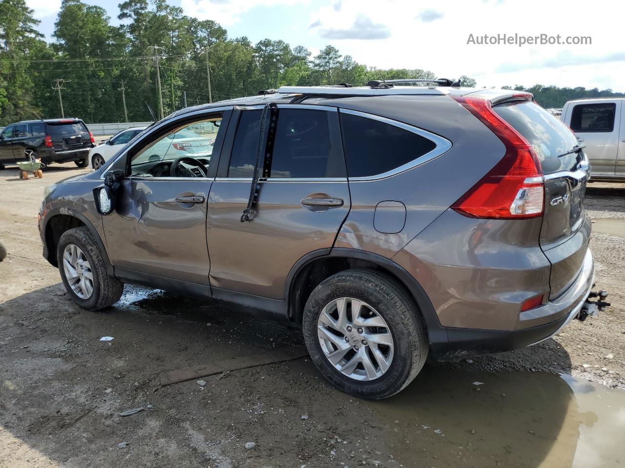 2016 Honda Cr-v Ex Silver vin: 5J6RM4H50GL057045