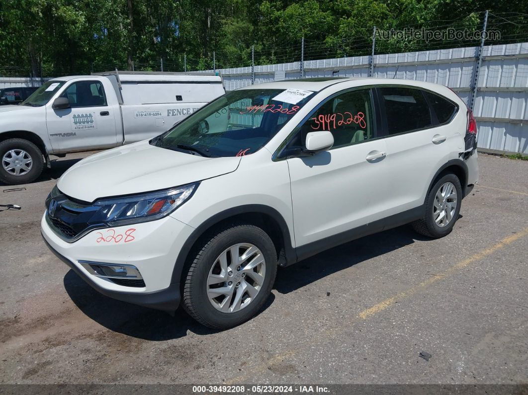 2016 Honda Cr-v Ex White vin: 5J6RM4H50GL080177