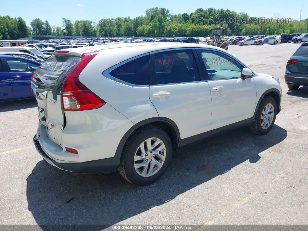 2016 Honda Cr-v Ex White vin: 5J6RM4H50GL080177