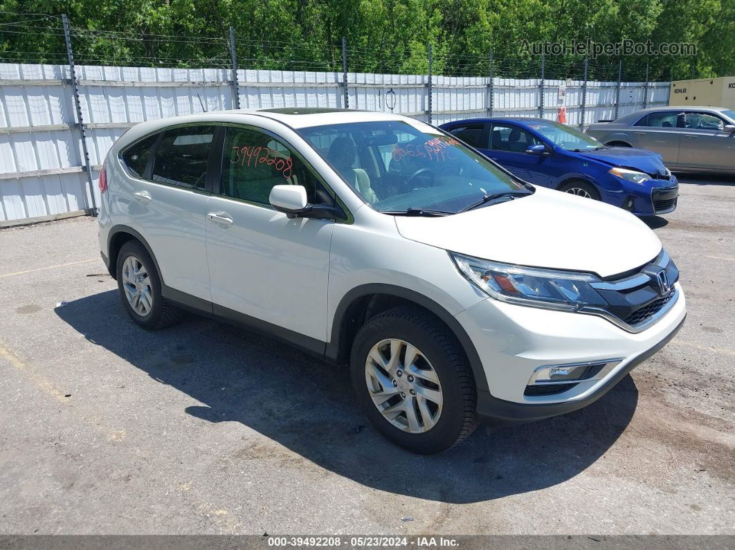 2016 Honda Cr-v Ex White vin: 5J6RM4H50GL080177