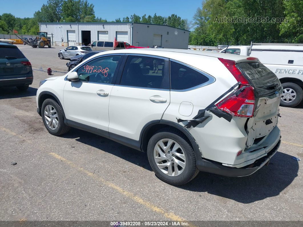 2016 Honda Cr-v Ex White vin: 5J6RM4H50GL080177