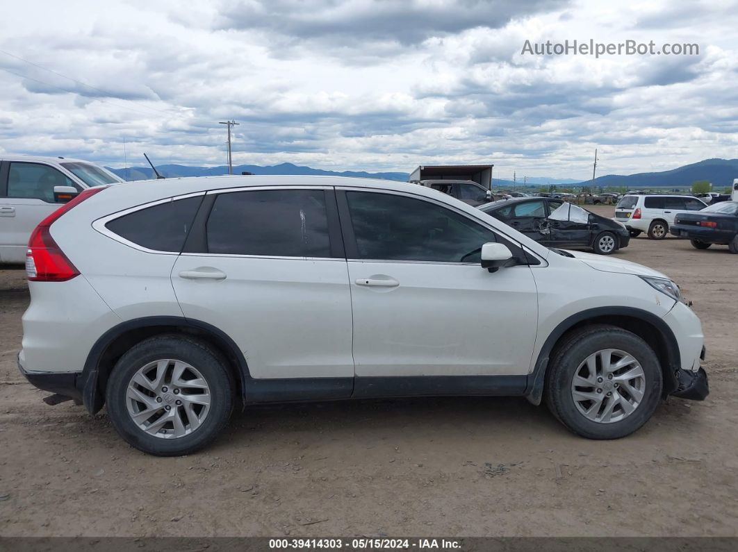 2016 Honda Cr-v Ex White vin: 5J6RM4H50GL109824