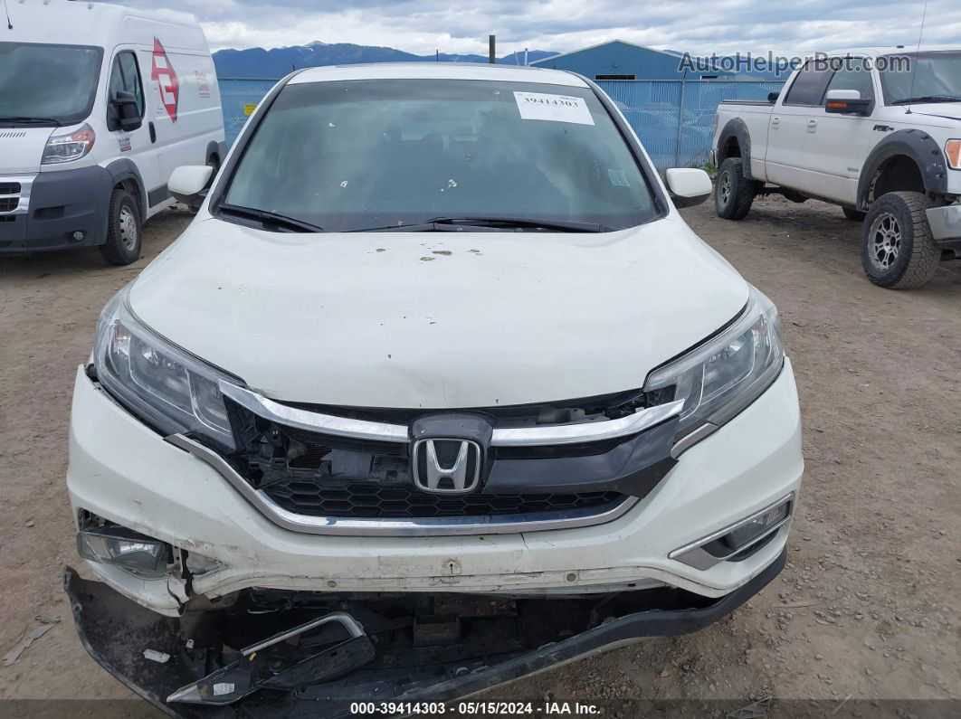 2016 Honda Cr-v Ex White vin: 5J6RM4H50GL109824