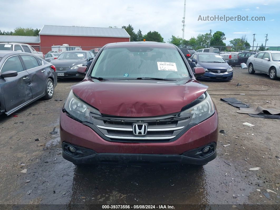 2012 Honda Cr-v Ex Бордовый vin: 5J6RM4H51CL043357