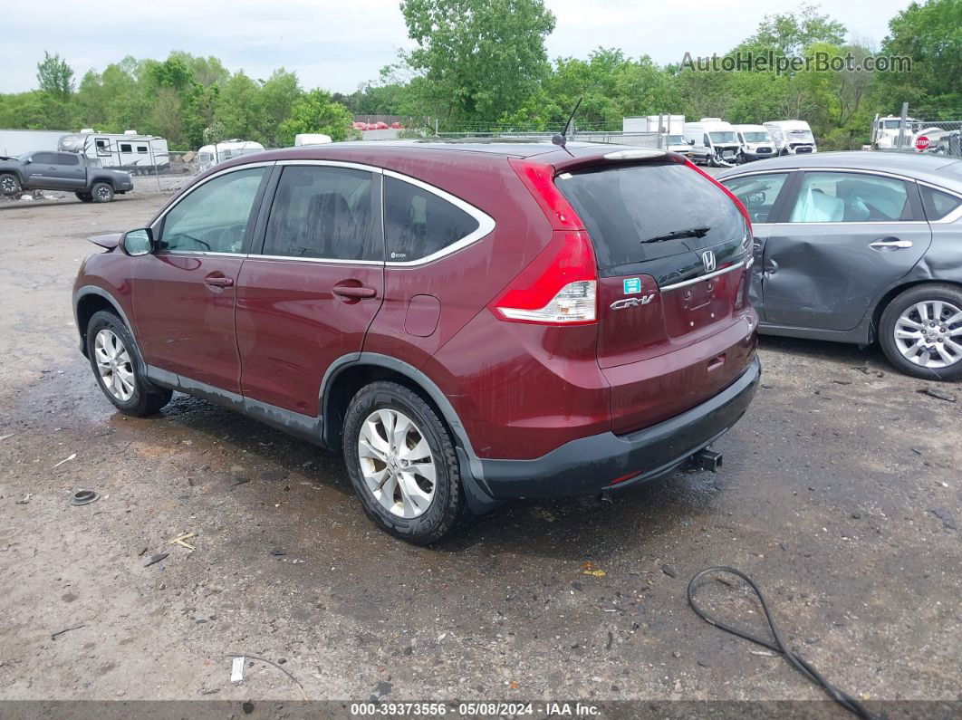 2012 Honda Cr-v Ex Бордовый vin: 5J6RM4H51CL043357