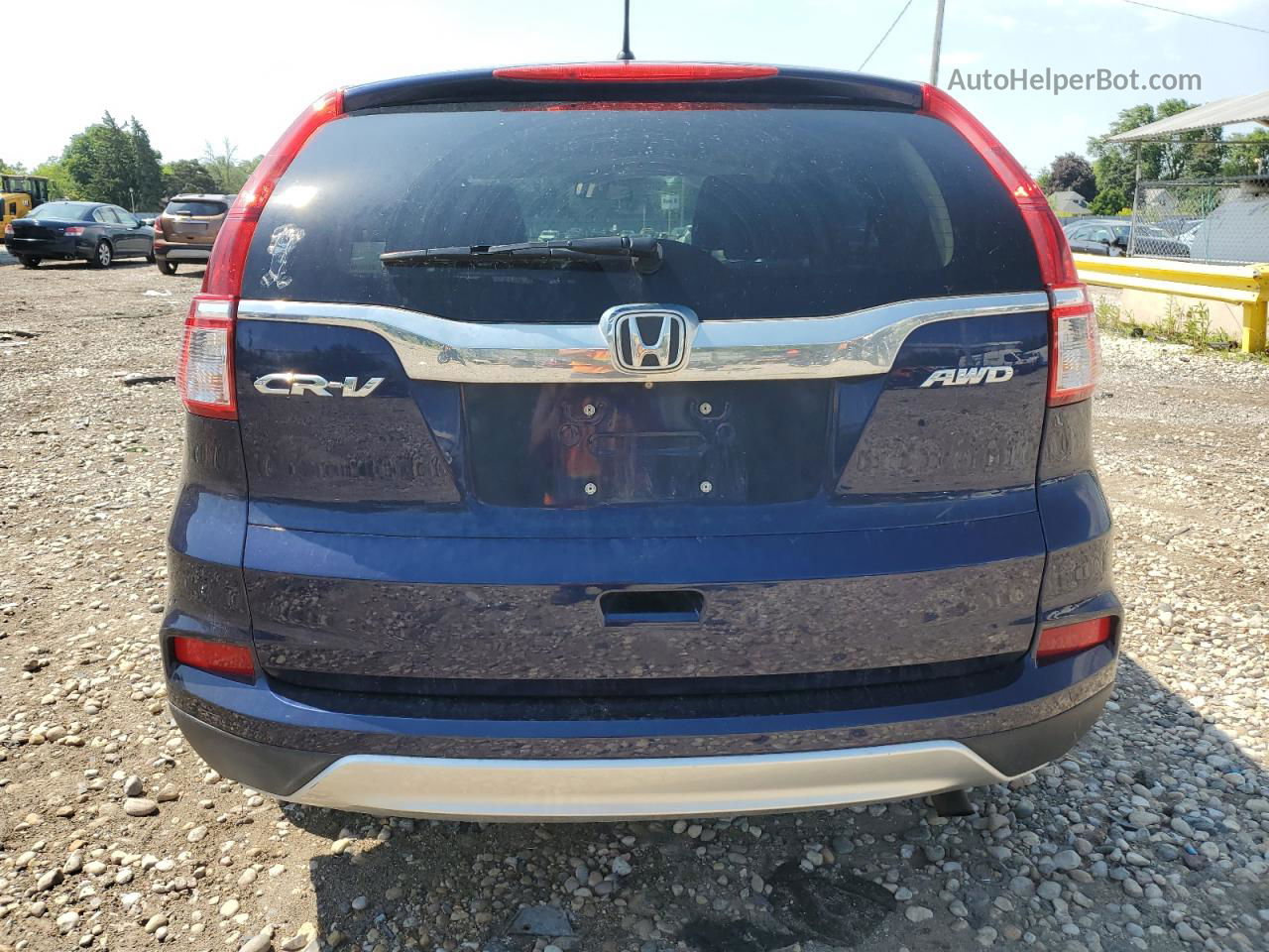 2015 Honda Cr-v Ex Blue vin: 5J6RM4H51FL091008