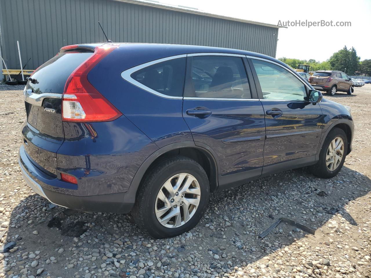 2015 Honda Cr-v Ex Blue vin: 5J6RM4H51FL091008