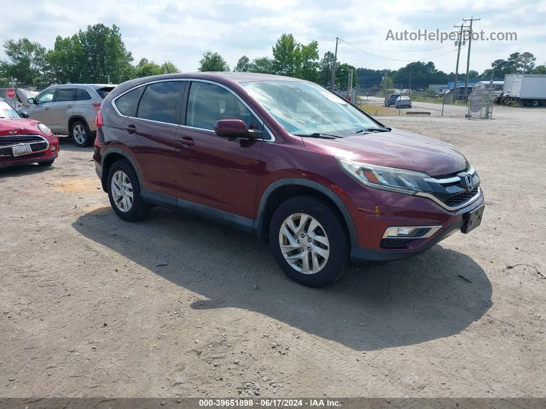 2015 Honda Cr-v Ex Maroon vin: 5J6RM4H51FL113167