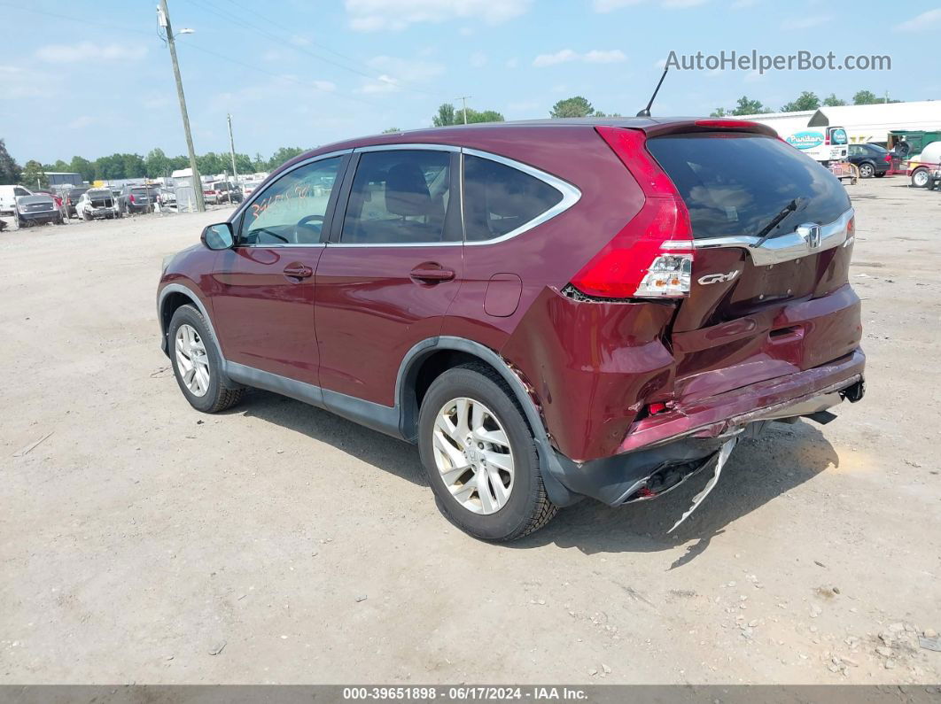 2015 Honda Cr-v Ex Maroon vin: 5J6RM4H51FL113167