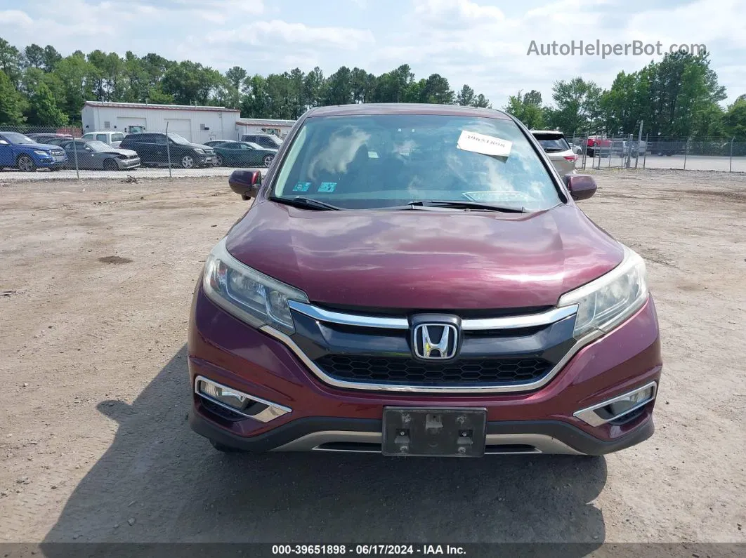 2015 Honda Cr-v Ex Maroon vin: 5J6RM4H51FL113167