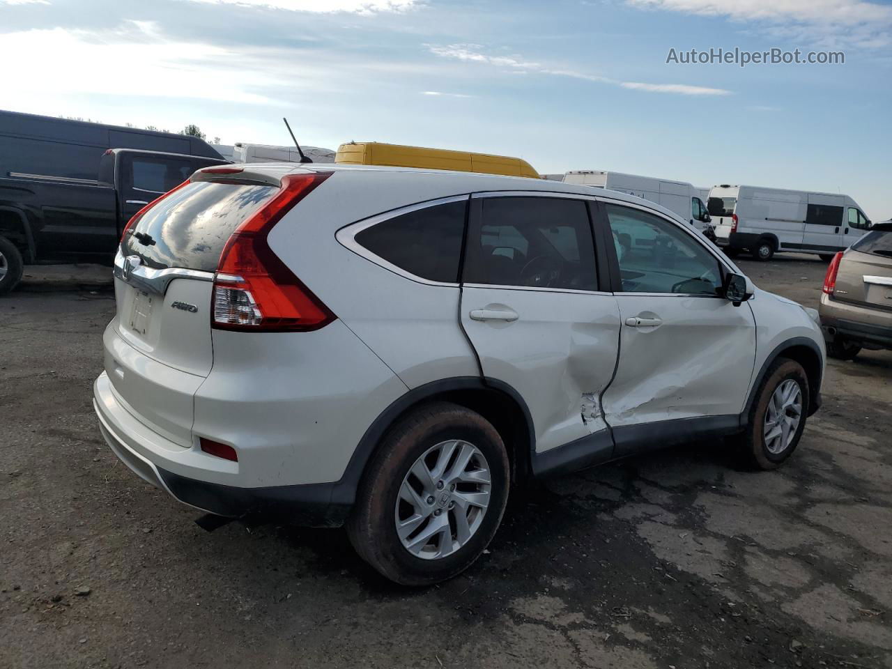 2015 Honda Cr-v Ex Белый vin: 5J6RM4H51FL115517