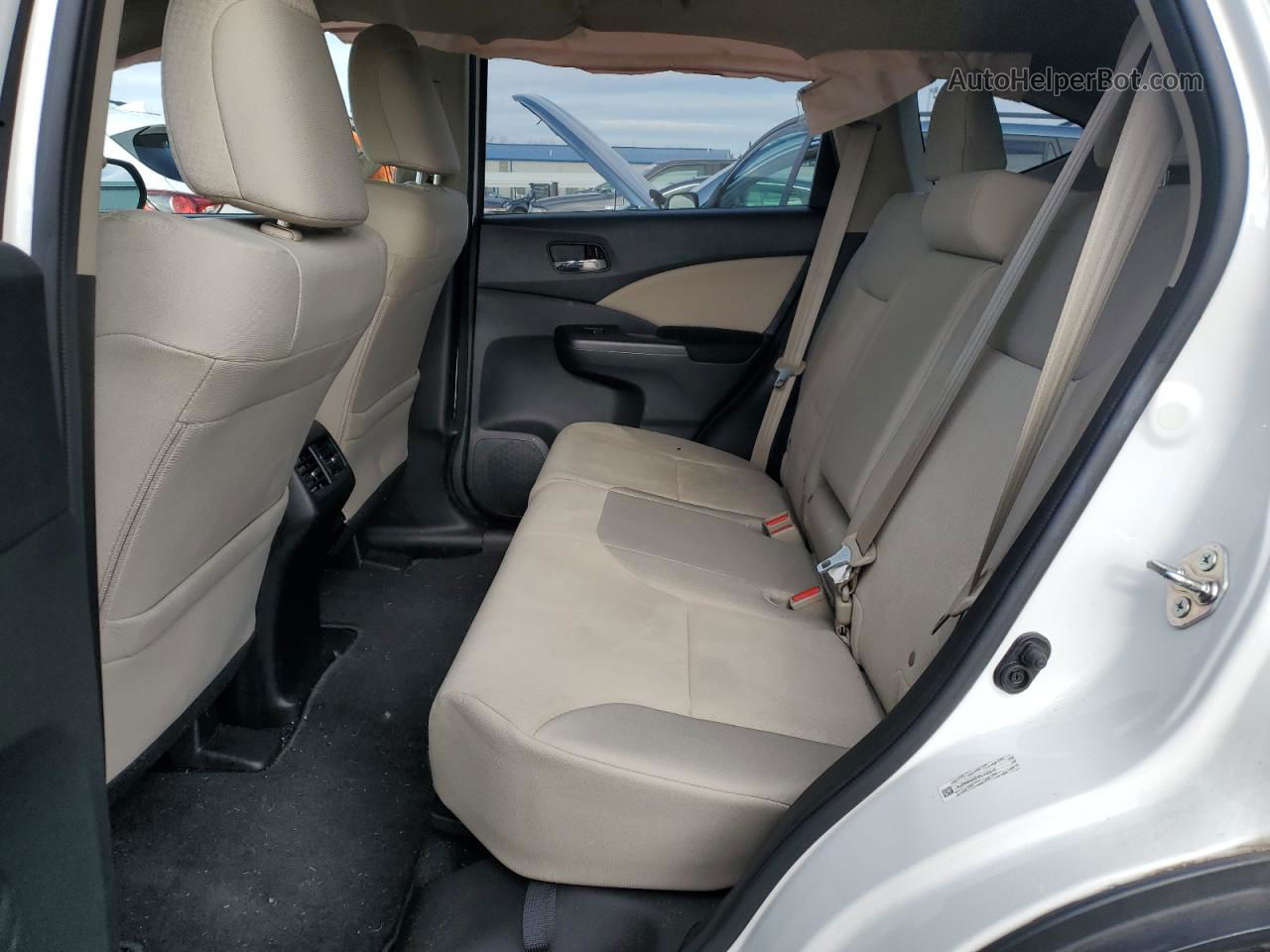 2015 Honda Cr-v Ex Белый vin: 5J6RM4H51FL115517