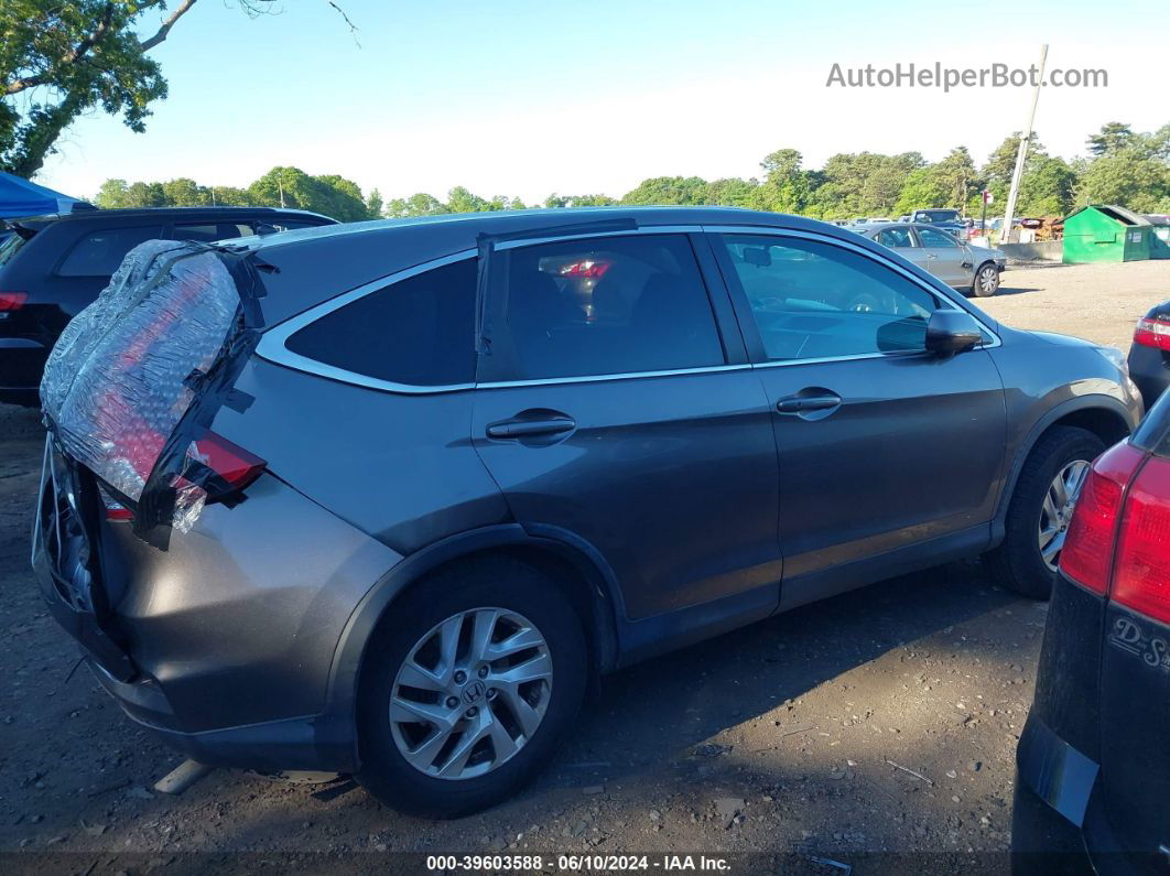 2015 Honda Cr-v Ex Gray vin: 5J6RM4H51FL120460