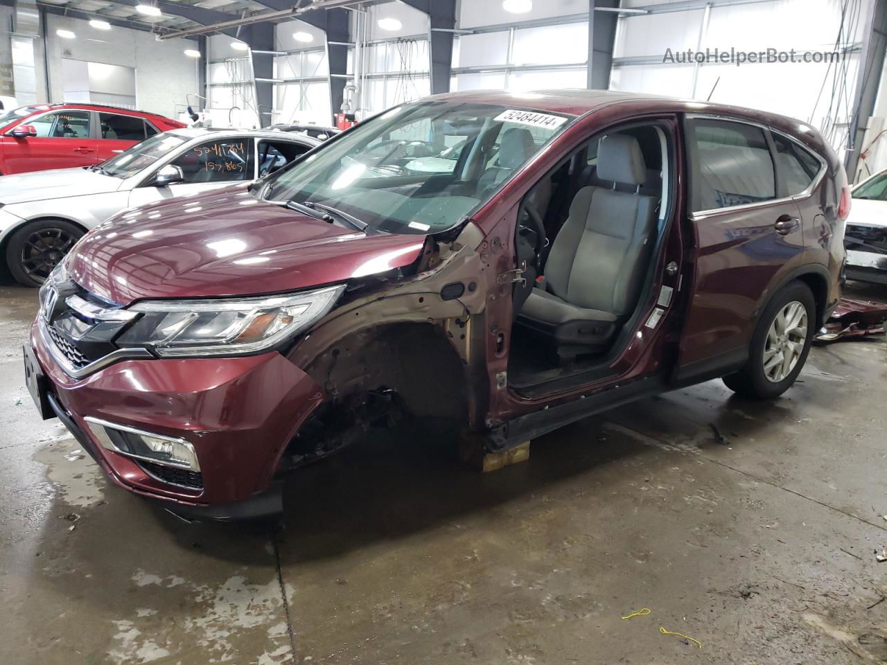 2016 Honda Cr-v Ex Maroon vin: 5J6RM4H51GL041744