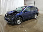 2016 Honda Cr-v Ex Blue vin: 5J6RM4H51GL105099