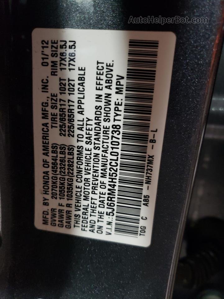 2012 Honda Cr-v Ex Серый vin: 5J6RM4H52CL010738