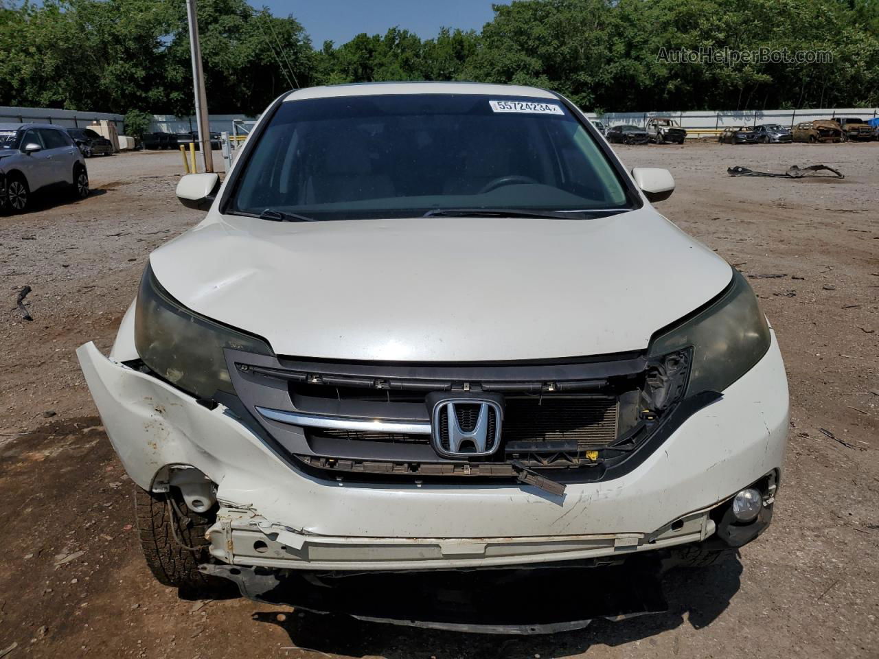 2012 Honda Cr-v Ex Белый vin: 5J6RM4H52CL054447