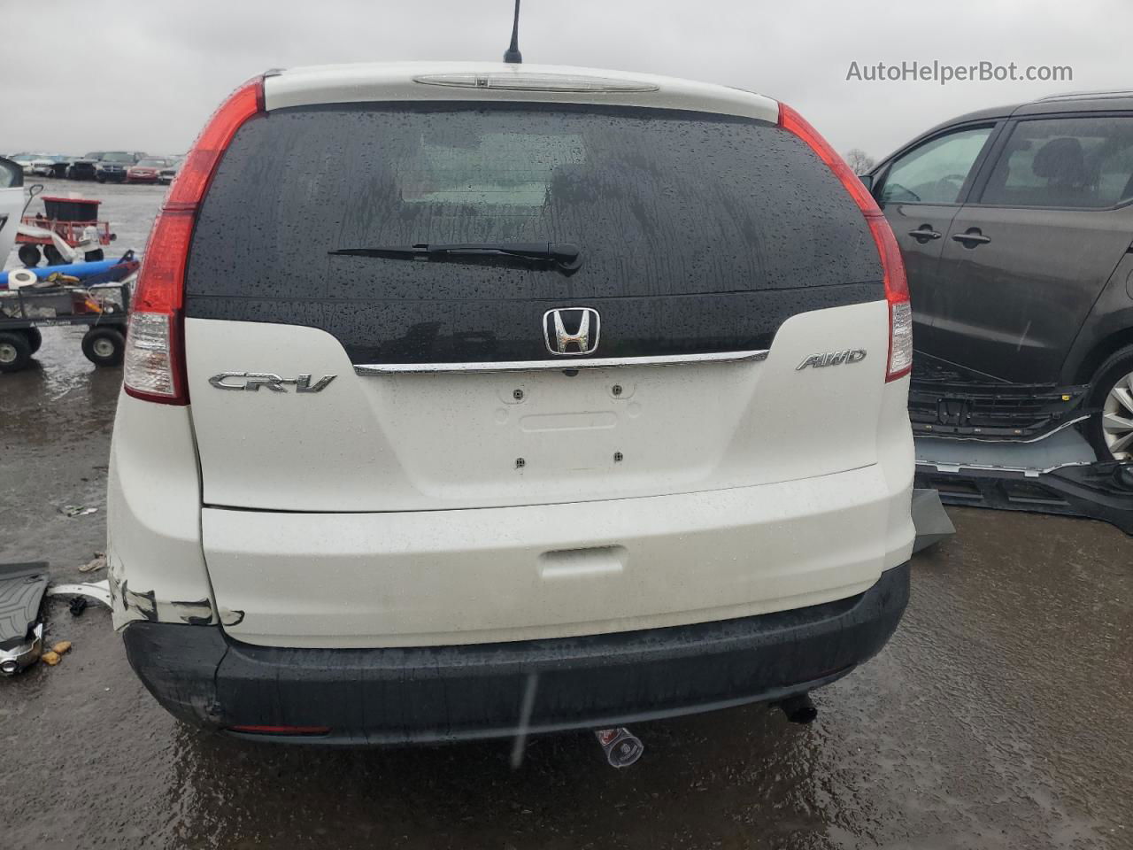 2013 Honda Cr-v Ex White vin: 5J6RM4H52DL010501