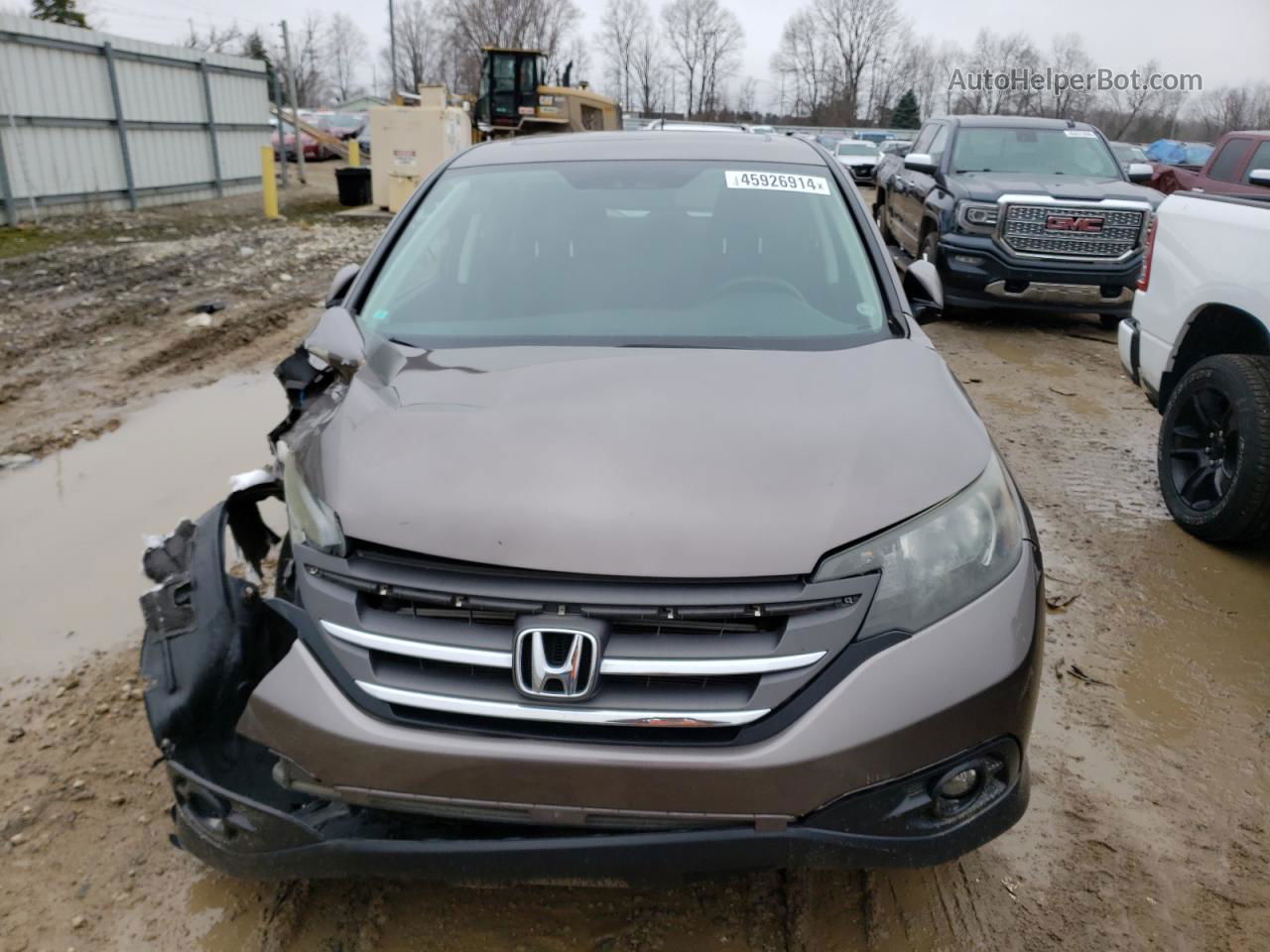 2013 Honda Cr-v Ex Brown vin: 5J6RM4H52DL052280