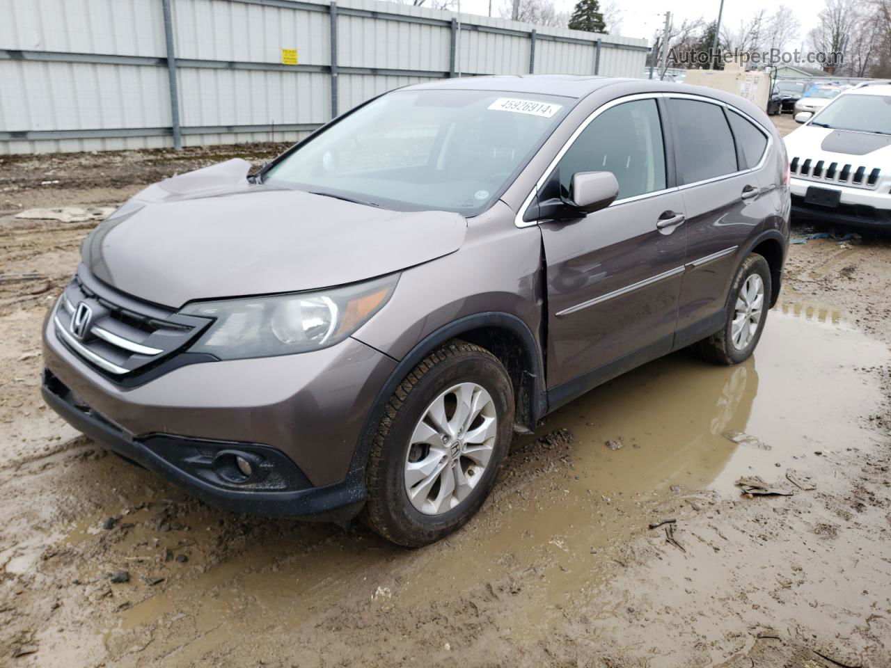 2013 Honda Cr-v Ex Brown vin: 5J6RM4H52DL052280